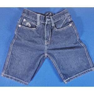 FUBU Youth Kids Boys Size 6 Denim Shorts Embroided